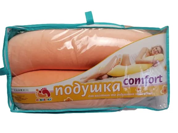 Подушка для вагітних та годування Comfort персиковий ПБК (в) фото 4