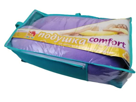Подушка для вагітних та годування Comfort фіолетовий ПБК (в) фото 5