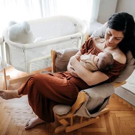 Ліжечко-люлька 2в1 BabyGO Amila 4151 Creme фото 2