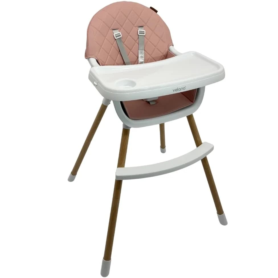 Стільчик для годування 2в1 VELANO Evo 45684 pink фото 2