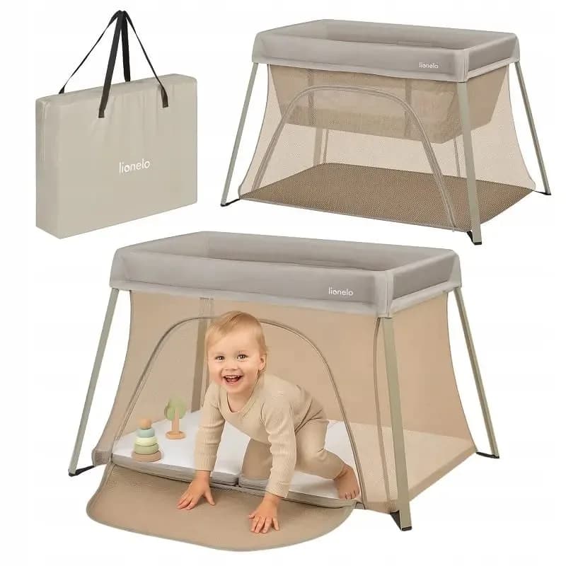 Ліжко-манеж Lionelo Alice Beige Olive LO-ALICE BEIGE OLIVE фото 4