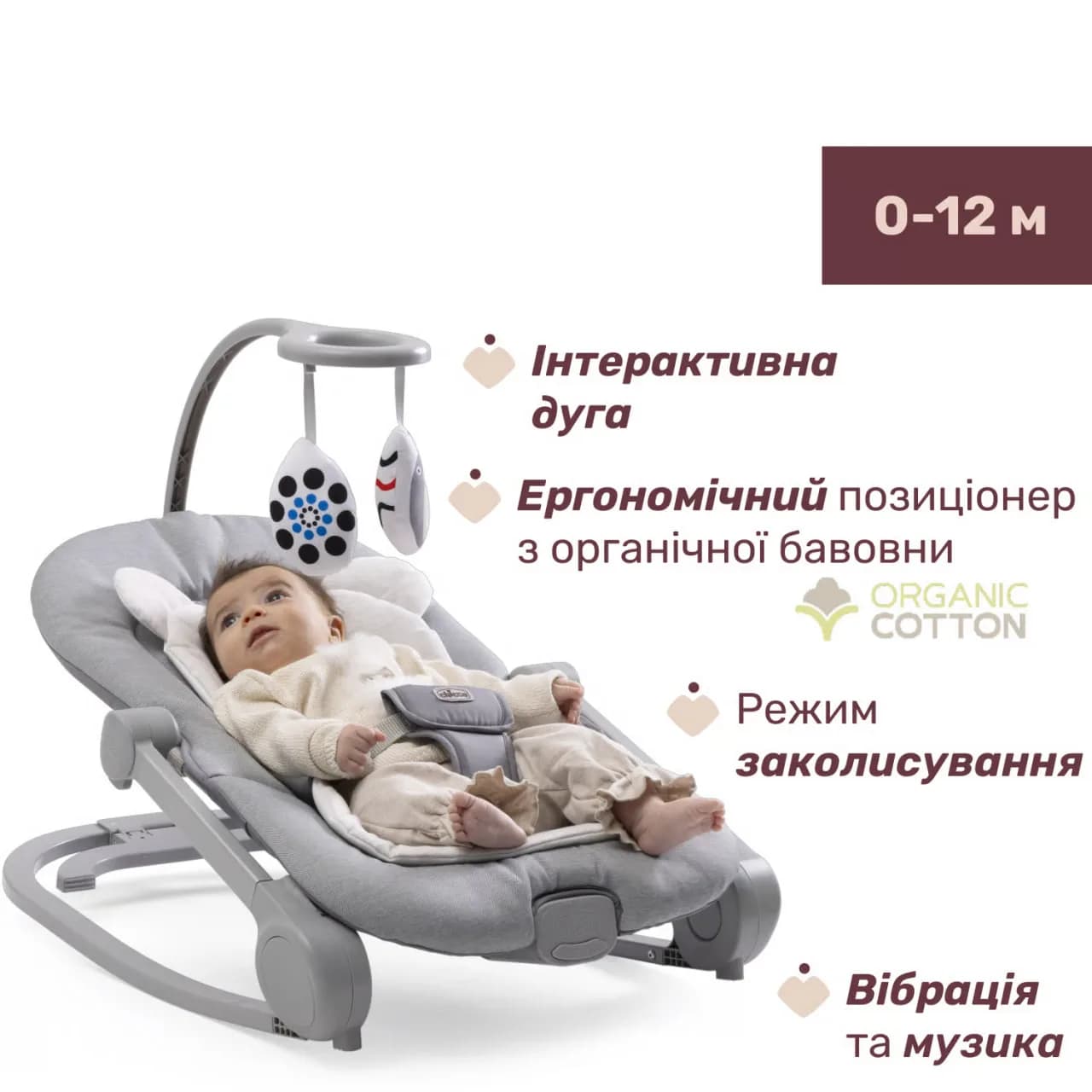 Крісло-шезлонг Chicco Mia 87220.12 фото 3