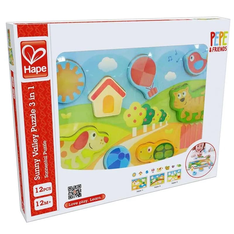 Рамка-вкладиш Hape Долина 3 в 1 E1601 фото 4