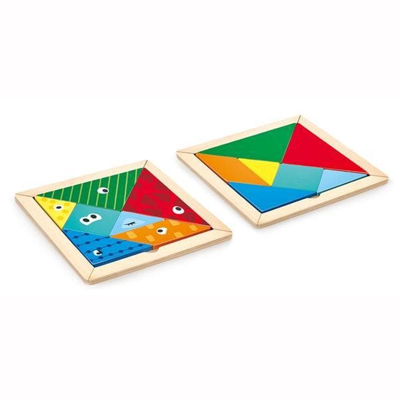 Головоломка Hape Дерев'яний танграм 8дет E1630