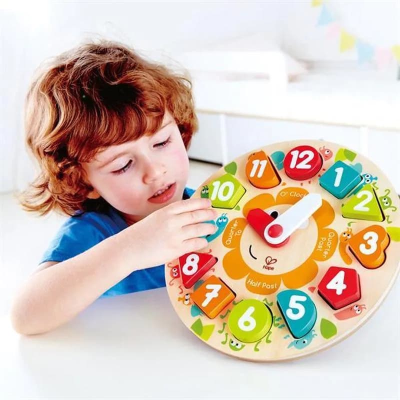 Пазл-сортер дерев'яний Hape Годинник E1622 фото 2