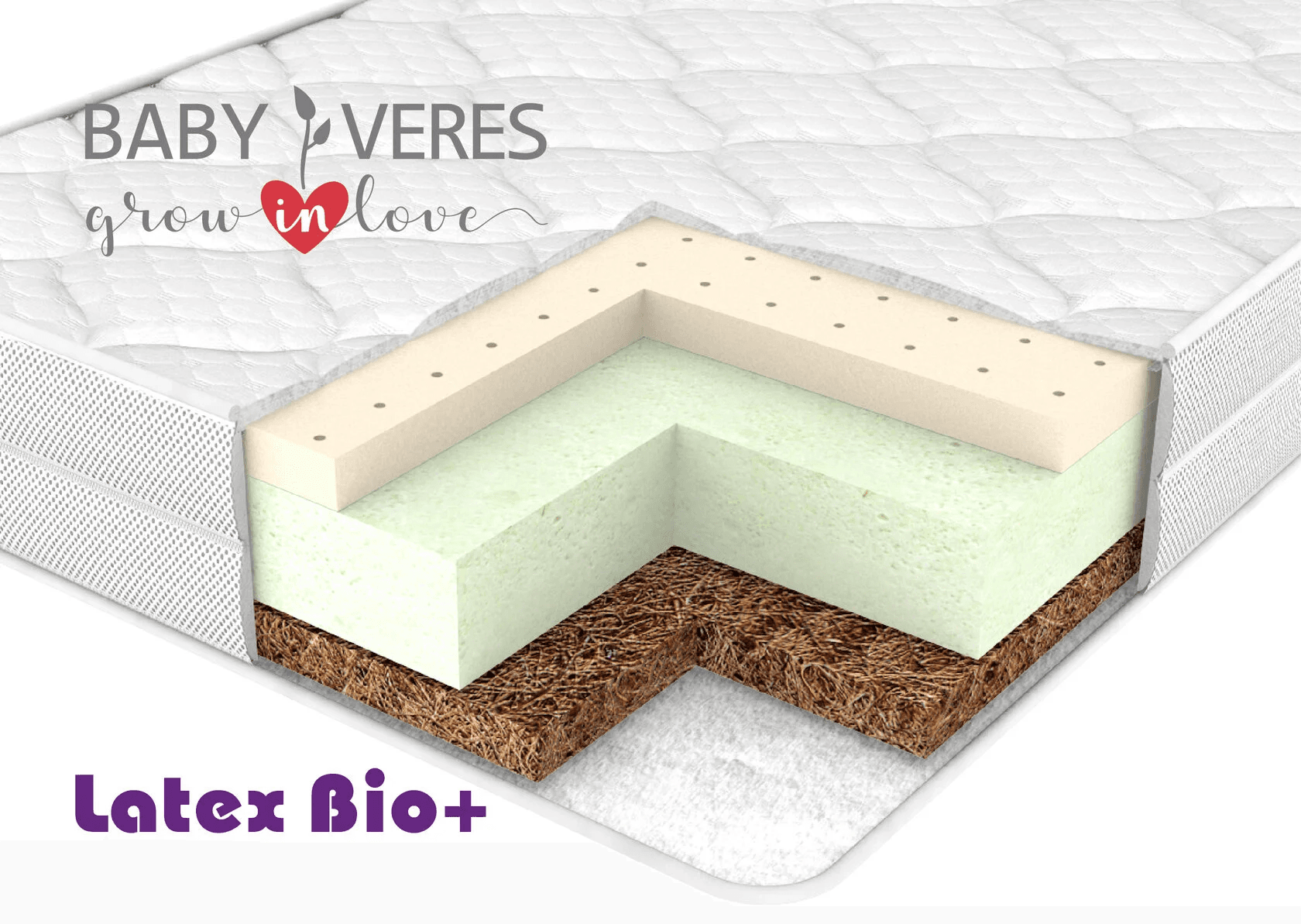 Матрац Верес Latex bio+ 120х60х10 см 50.7.01