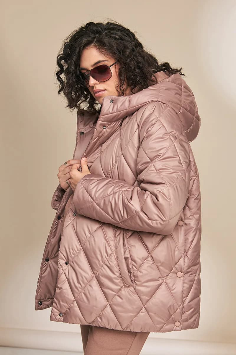 Куртка для вагітних S-XL Юла мама NOA OW-33.013 -коричневий фото 5