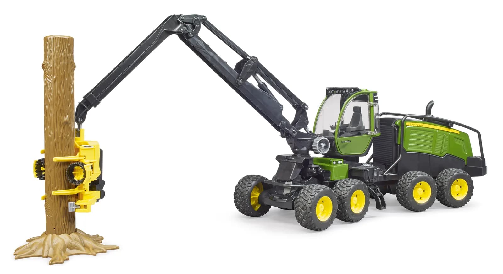 Харвестер John Deere 1270G з 1 колодою 1:16 Bruder 02135 фото 9