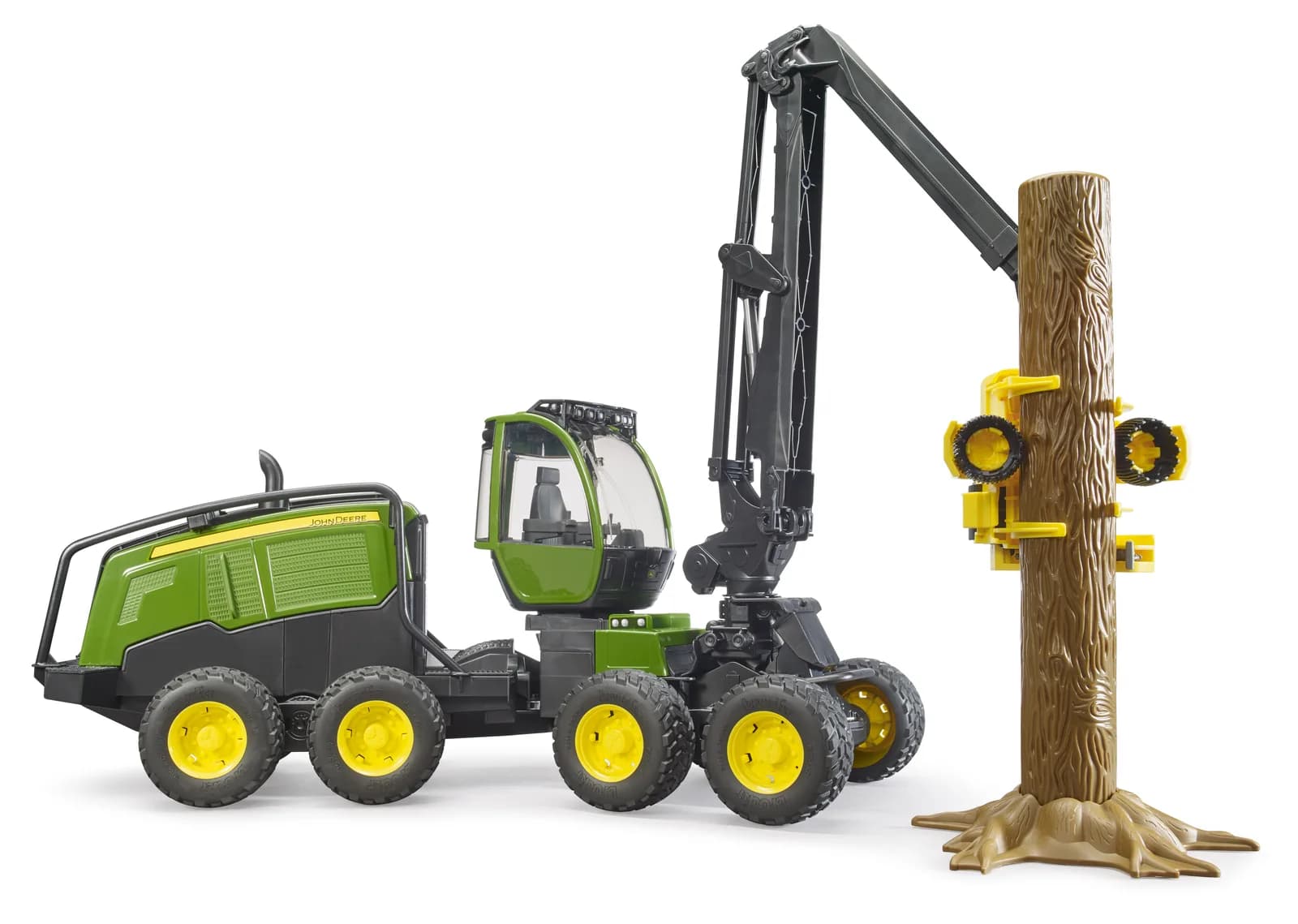 Харвестер John Deere 1270G з 1 колодою 1:16 Bruder 02135 фото 11