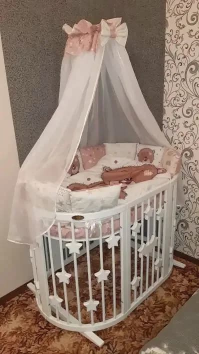 Ліжко-трансформер 9в1 IngVart Smart bed Oval зірки 2359001 фото 4