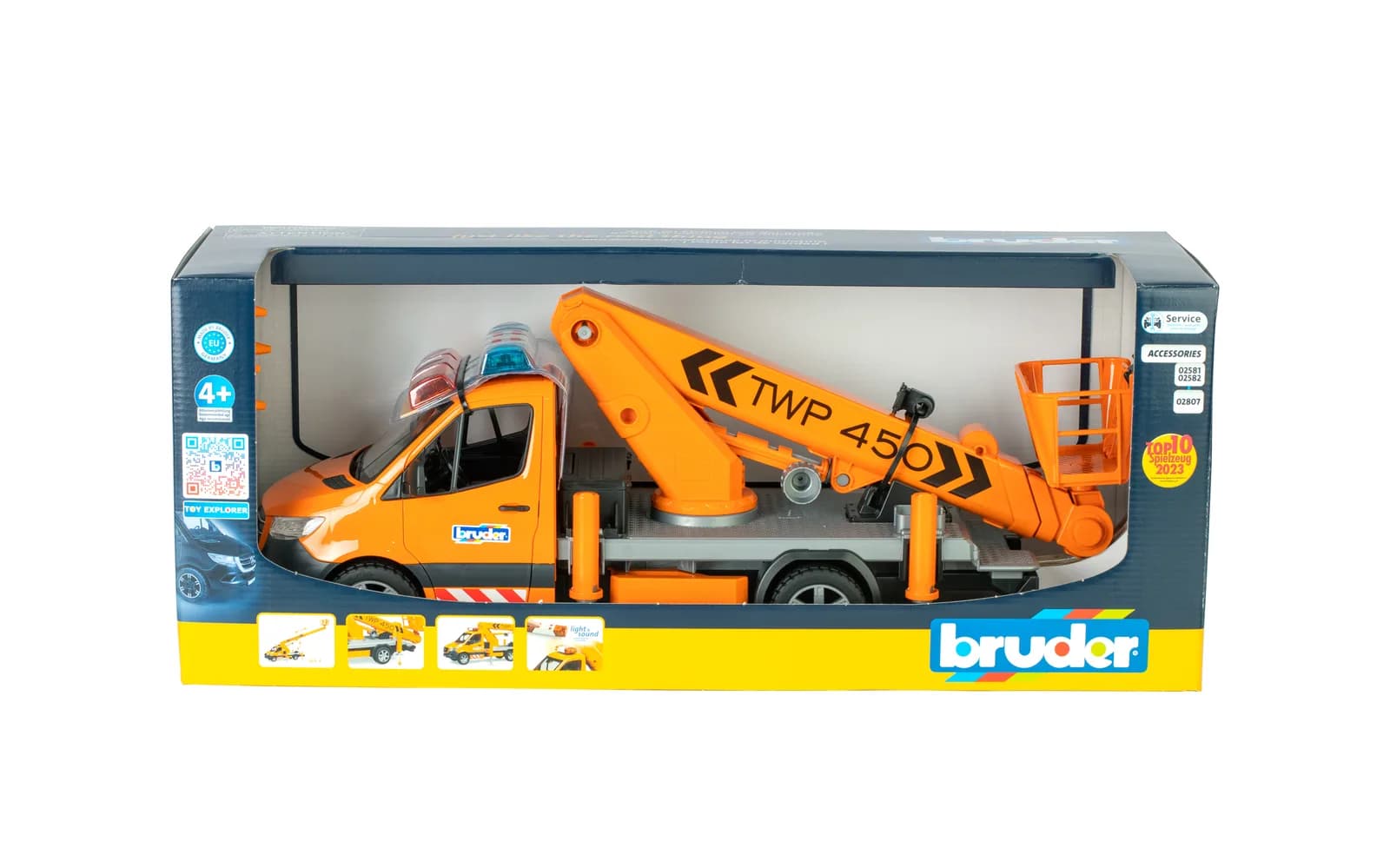 Автовишка Mercedes Sprinter з телескопічною платформою 1:16 Bruder 02679 фото 9