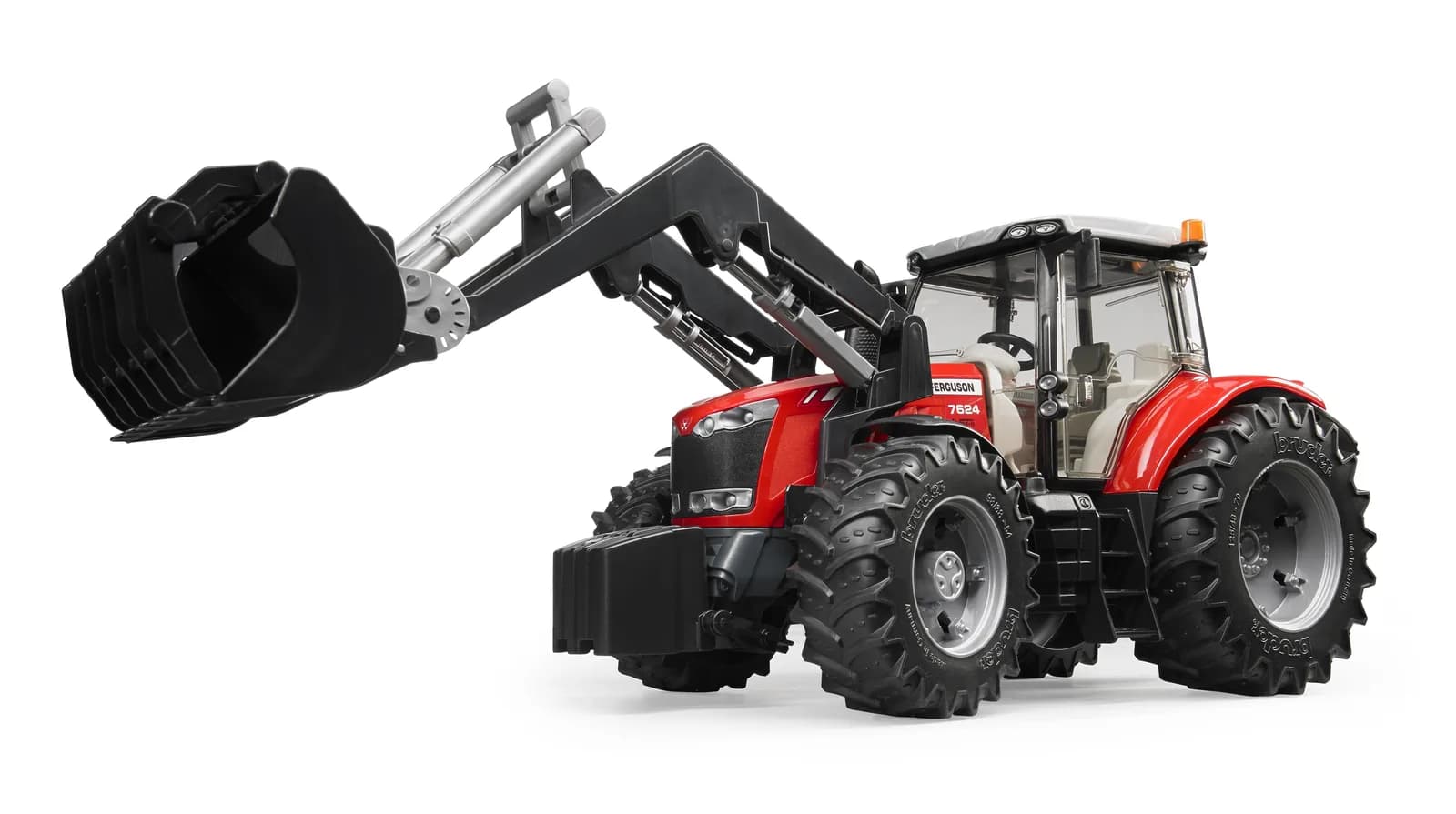 Трактор Massey Ferguson 7624 з переднім наватажувачем 1:16 Bruder 03047 фото 2