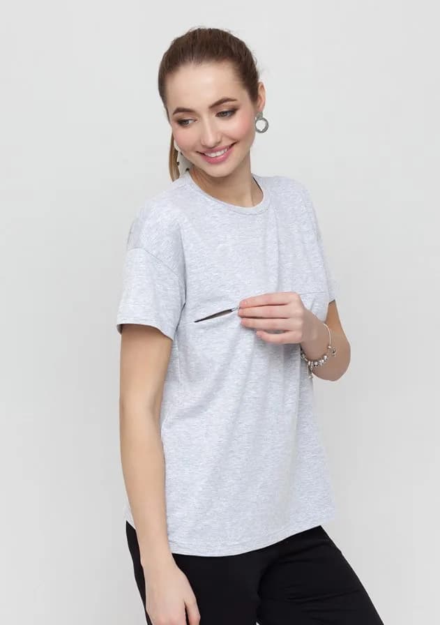 Футболка для вагітних і годування S-XL Юла мама GOLDIE NR-22.051 фото 3