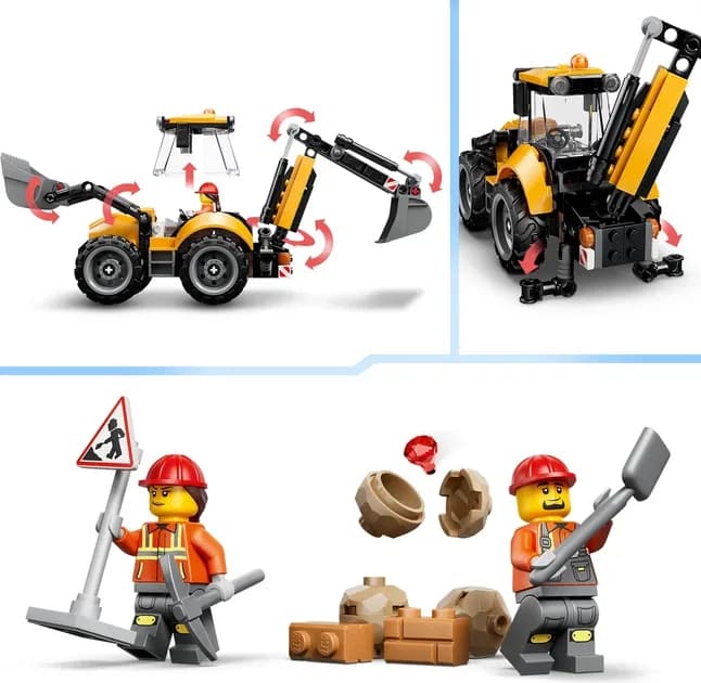 Конструктор Lego City Екскаватор-навантажувач 301дет 60480 фото 2