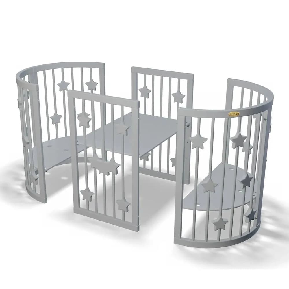 Ліжко-трансформер 9в1 IngVart Smart bed Round зірки 1357001 фото 6