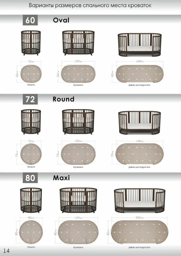 Ліжко-трансформер 9в1 IngVart Smart bed Round зірки 1357001 фото 9