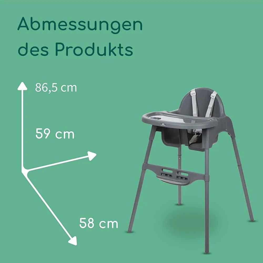 Стільчик для годування Bebe Confort Meely 2712551210 Dark Grey фото 3