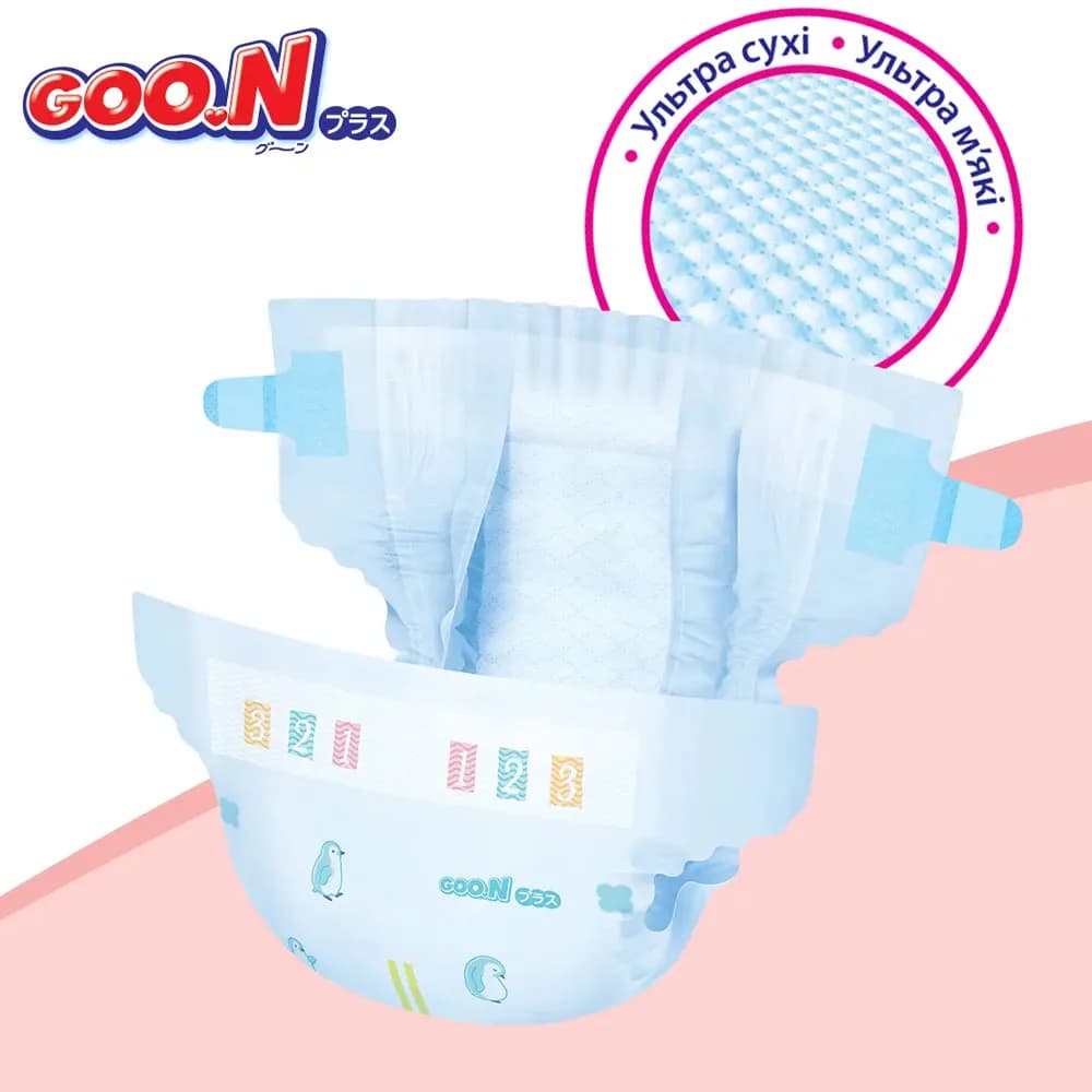 Підгузники Goo.N Plus M 56шт 21000628 фото 5
