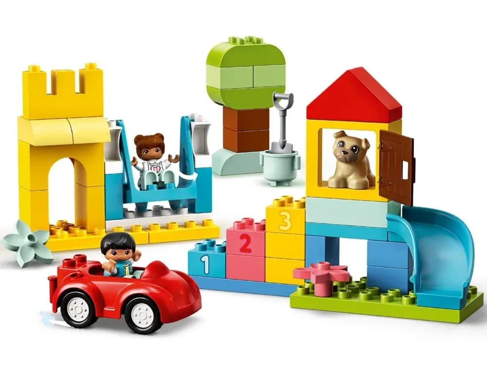 Конструктор Lego Duplo Коробка з кубиками Deluxe 85дет 10914 фото 3 Конструктор Lego Duplo Коробка з кубиками Deluxe 85дет 10914 фото 3