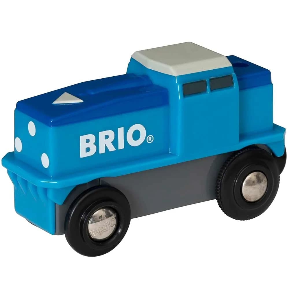 Вантажний локомотив на батарейках для залізниці BRIO 33130 фото 2 Вантажний локомотив на батарейках для залізниці BRIO 33130 фото 2