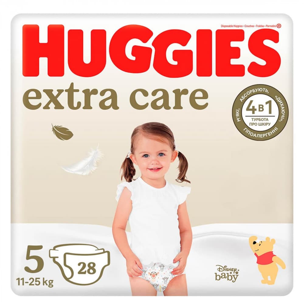 Підгузники Huggies Extra Care (5) 28шт 358315