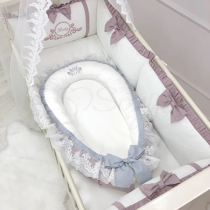 Постільний комплект Маленька Соня Belissimo 7од 015579 Рowder pink фото 3