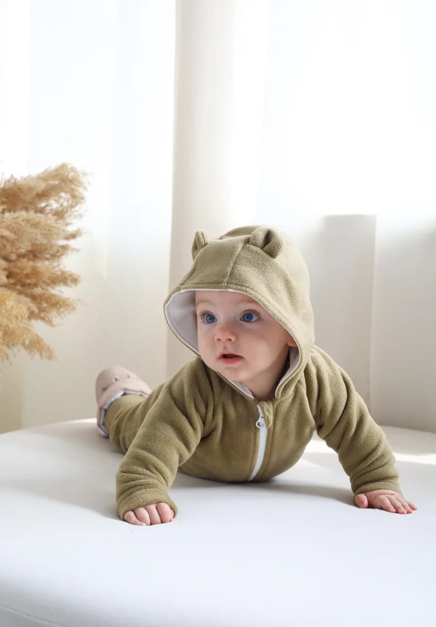 Комбінезон для новонароджених "Bear" Magbaby 120622 -оливковий фото 3