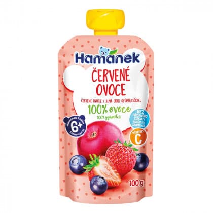 Пюре яблуко, чорниця, полуниця Hamanek 100г 1215913