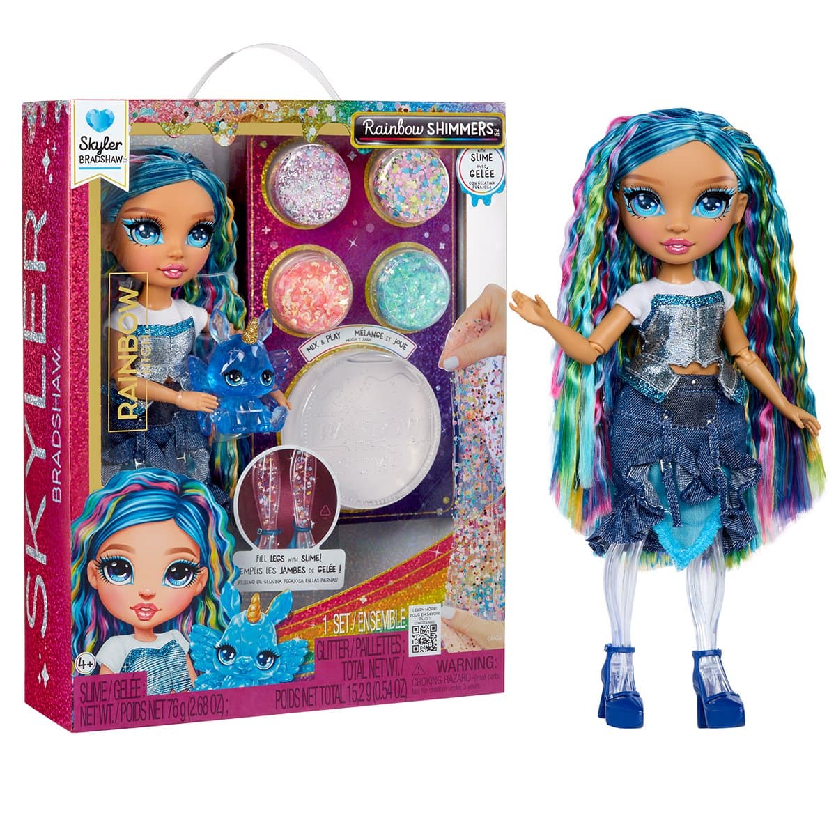 Ігровий набір з лялькою Rainbow High Rainbow Shimmers Скайлер 122418
