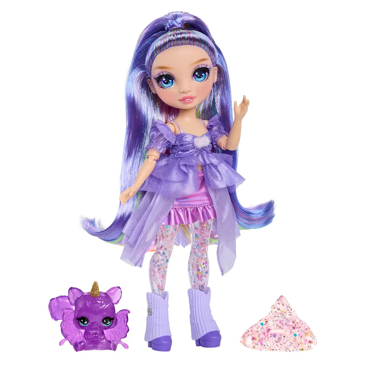 Ігровий набір з лялькою Rainbow High Rainbow Shimmers Віолетта 122425 фото 4