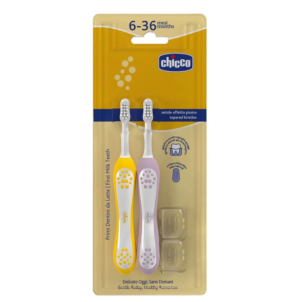 Щітки зубні Chicco 6-36м 2шт 12082.00