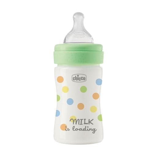 Пляшечка пластикова Chicco Perfect Easy 150мл, соска силіконова, повільний потік 0+ 20241.30