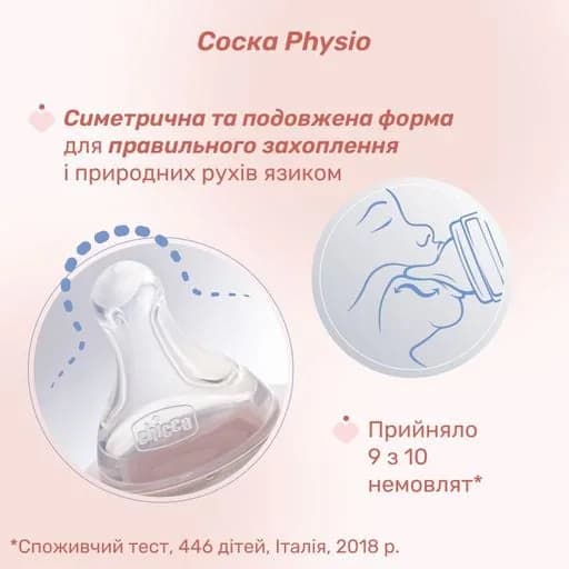 Пляшечка пластикова Chicco Perfect Easy 150мл, соска силіконова, повільний потік 0+ 20241.30 фото 4