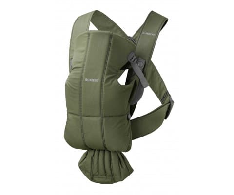 Рюкзак-кенгуру BabyBjorn Mini Woven 0401 Dark Green