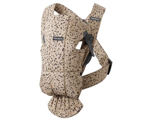 Рюкзак-кенгуру BabyBjorn Mini Woven 10388 Beige/Dark Grey Print