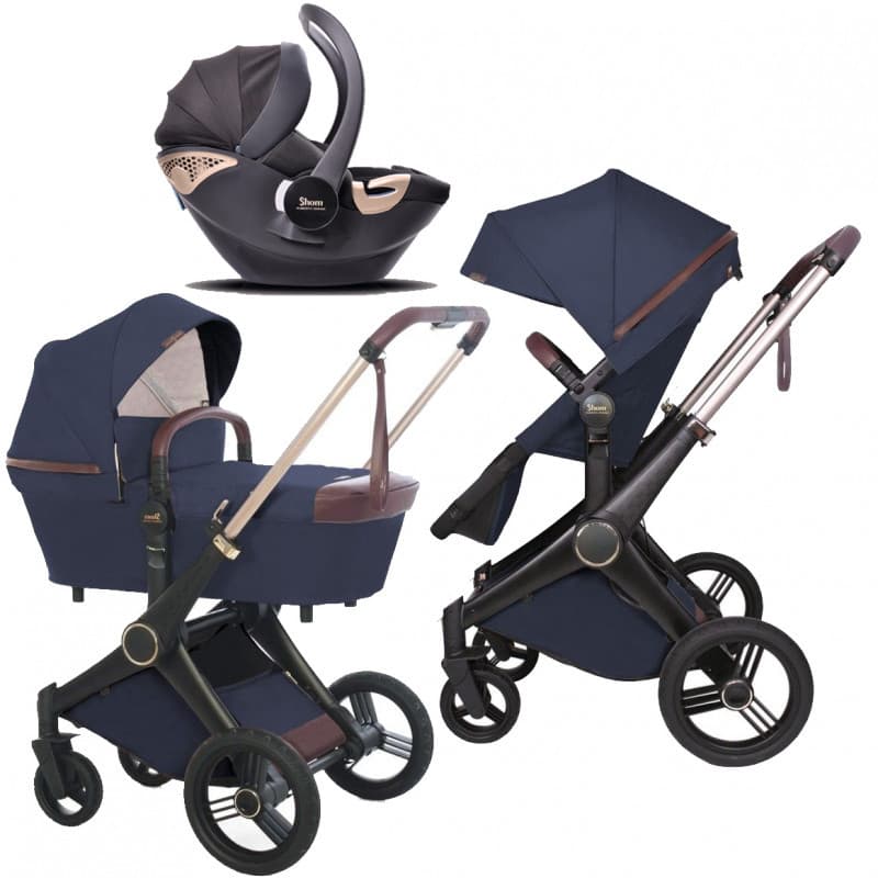 Коляска універсальна 3в1 Shom Roberto Verino Elegance 0320/2517 Navy Blue