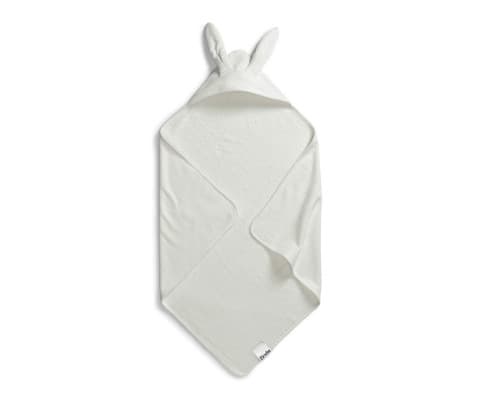 Дитячий рушник з кутиком Elodie Details Vanilla White Bunny 80х80 см 06219