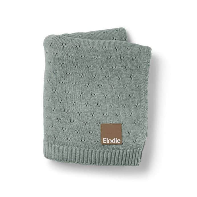 Акриловий плед для немовлят Elodie Details Pebble Green 75x100 см 17710