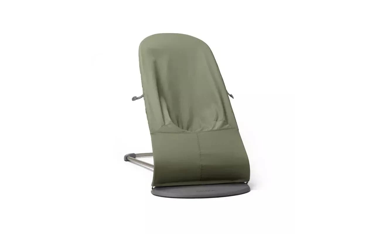 Шезлонг BabyBjorn Bouncer Bliss Cotton Petal 1409 Dark Green фото 2 Шезлонг BabyBjorn Bouncer Bliss Cotton Petal 1409 Dark Green фото 2