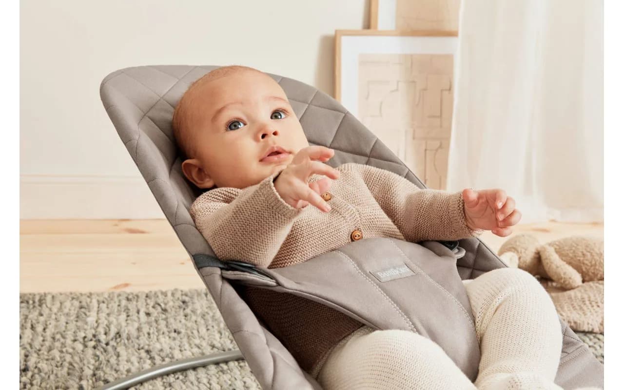 Шезлонг BabyBjorn Bouncer Bliss Woven 2178 Sand Gray фото 2