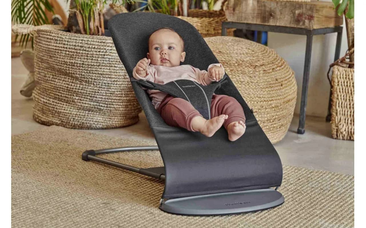 Шезлонг BabyBjorn Bouncer Bliss 3D Jersey 0761 Charcoal Grey фото 2