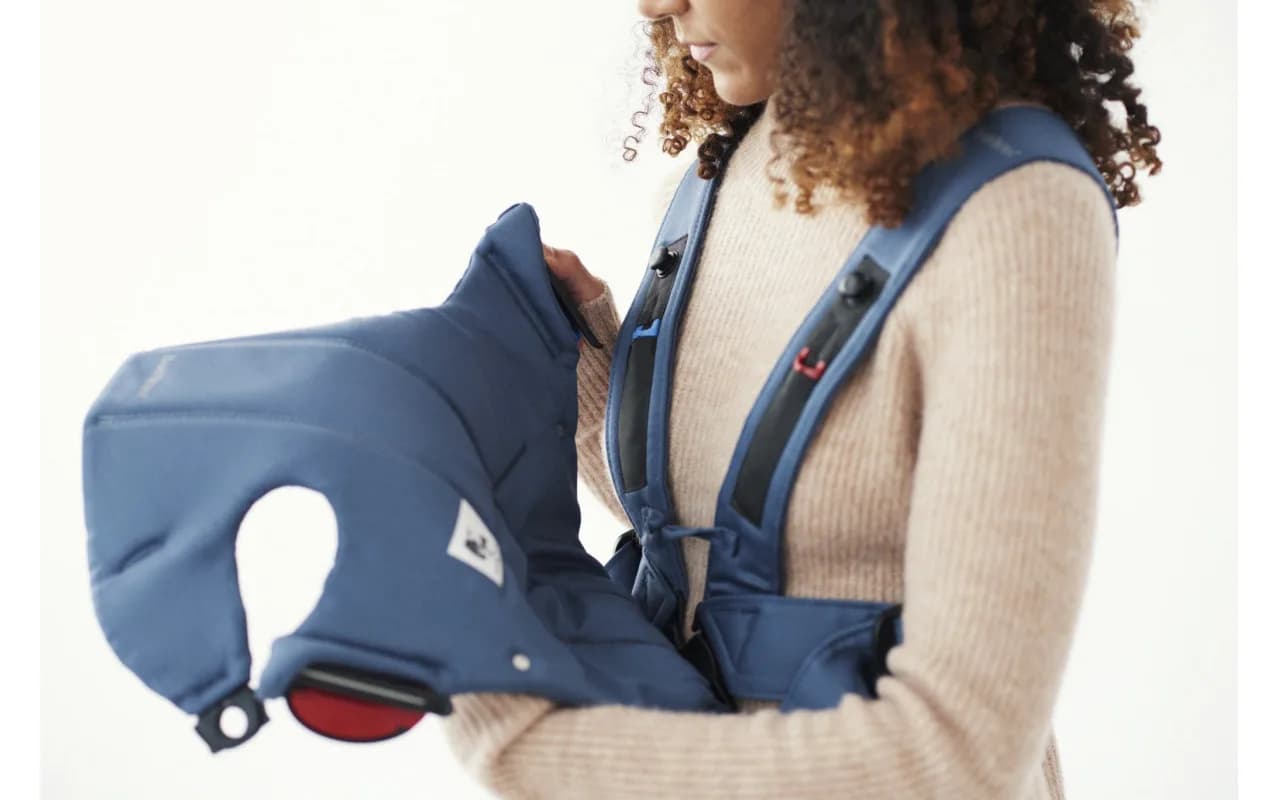 Рюкзак-кенгуру BabyBjorn Mini Cotton 0746 Navy Blue фото 2