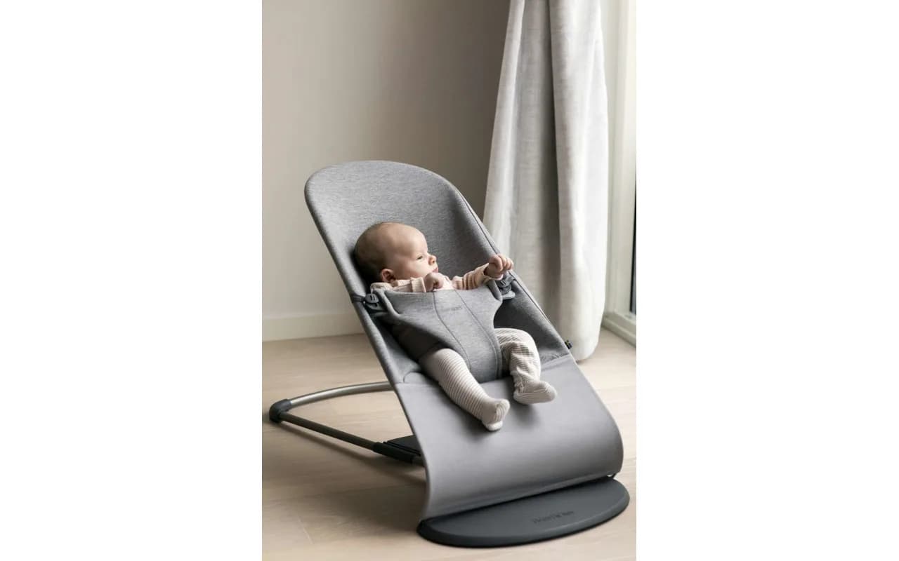 Шезлонг BabyBjorn Bouncer Bliss 3D Jersey 0723 Light Grey фото 3