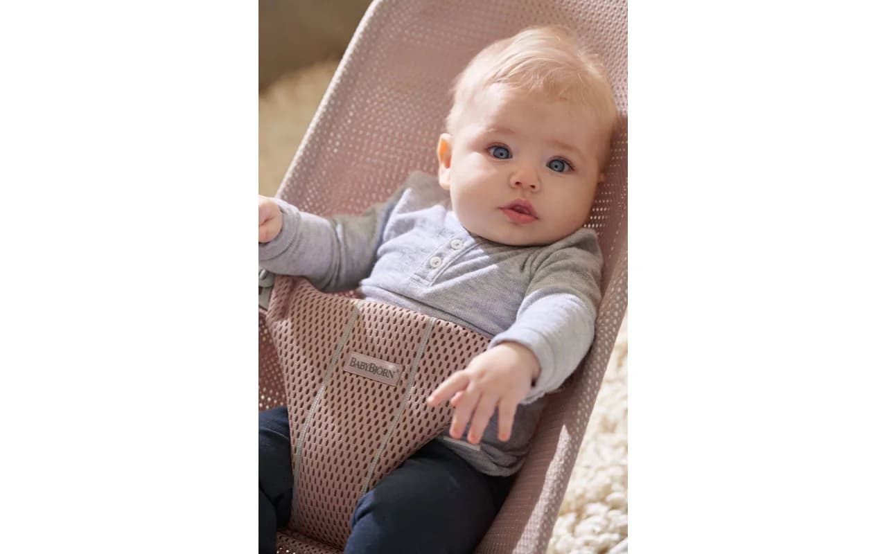Шезлонг BabyBjorn Bouncer Bliss Mesh 1089 Dusty Pink фото 2