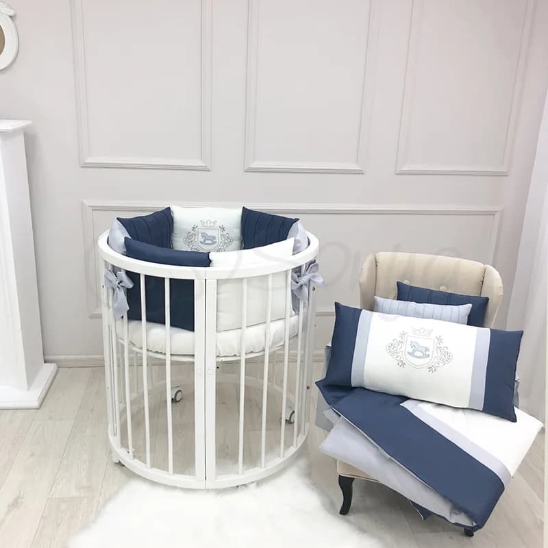 Постільний комплект Маленька Соня Royal 7од 0160183 Blue фото 3