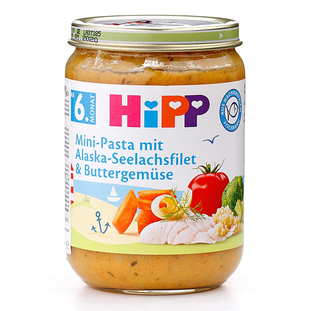 Пюре овочі з морською рибою HIPP 190г 6275