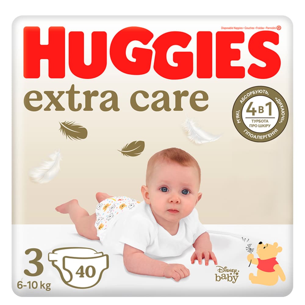 Підгузники Huggies Extra Care Jumbo (3) 40шт 574400
