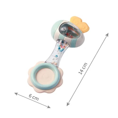 Брязкальце з прорізувачем BabyOno Гантелька 1591 фото 4