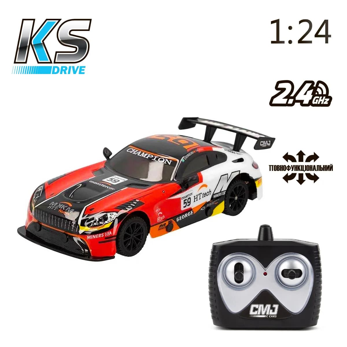 Машина на р/к KS Drive Road Rebels 1:24 16599OB фото 2
