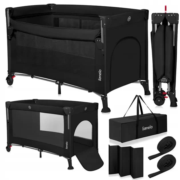 Ліжко-манеж Lionelo Ellen Black Carbon LO-ELLEN BLACK CARBON фото 2
